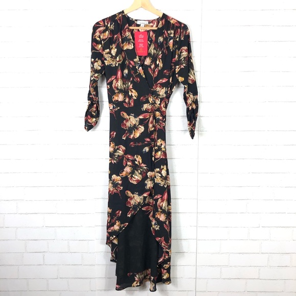 NEW Evereve Allison Joy Felicity Wrap Floral Dress - Picture 2 of 8